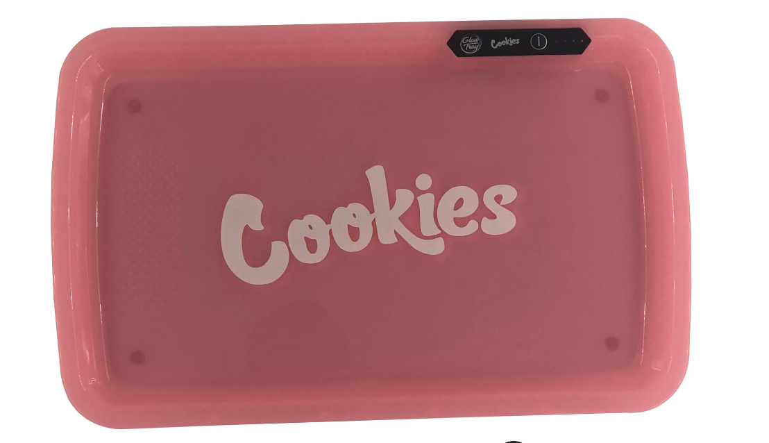 LED Rolling Tray pink cookies