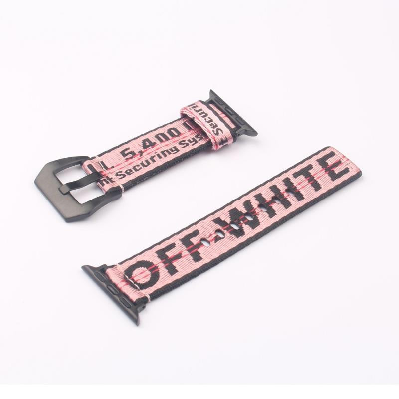 pink off white apple watch bands 