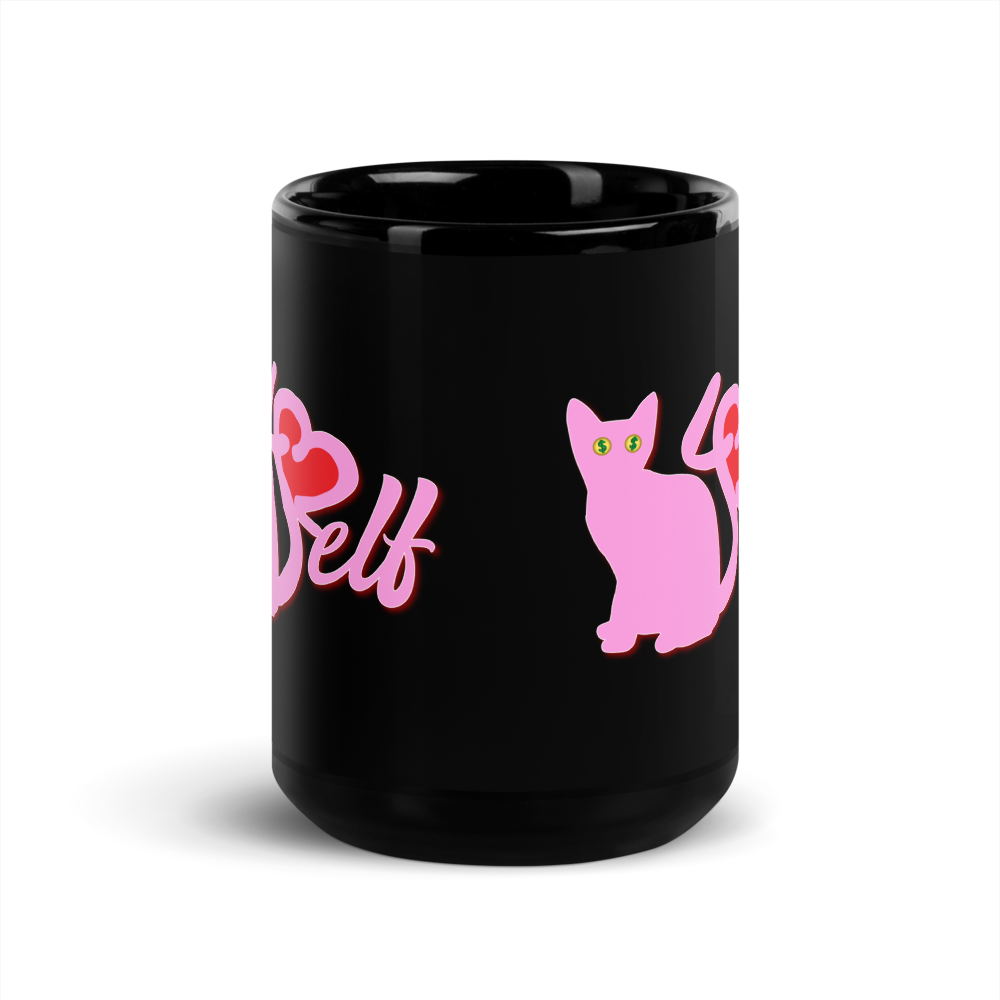 Pussy4$elf Black Mug