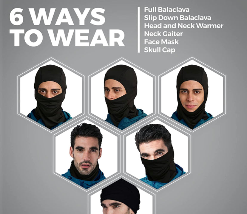 6 ways to wear this ski mask instructions