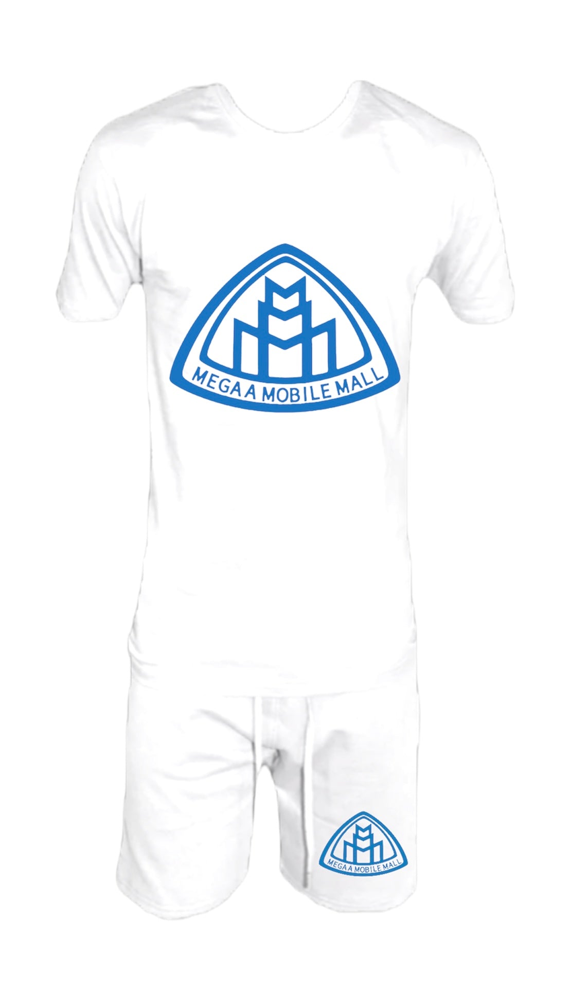 White Shirt/Short Logo Set