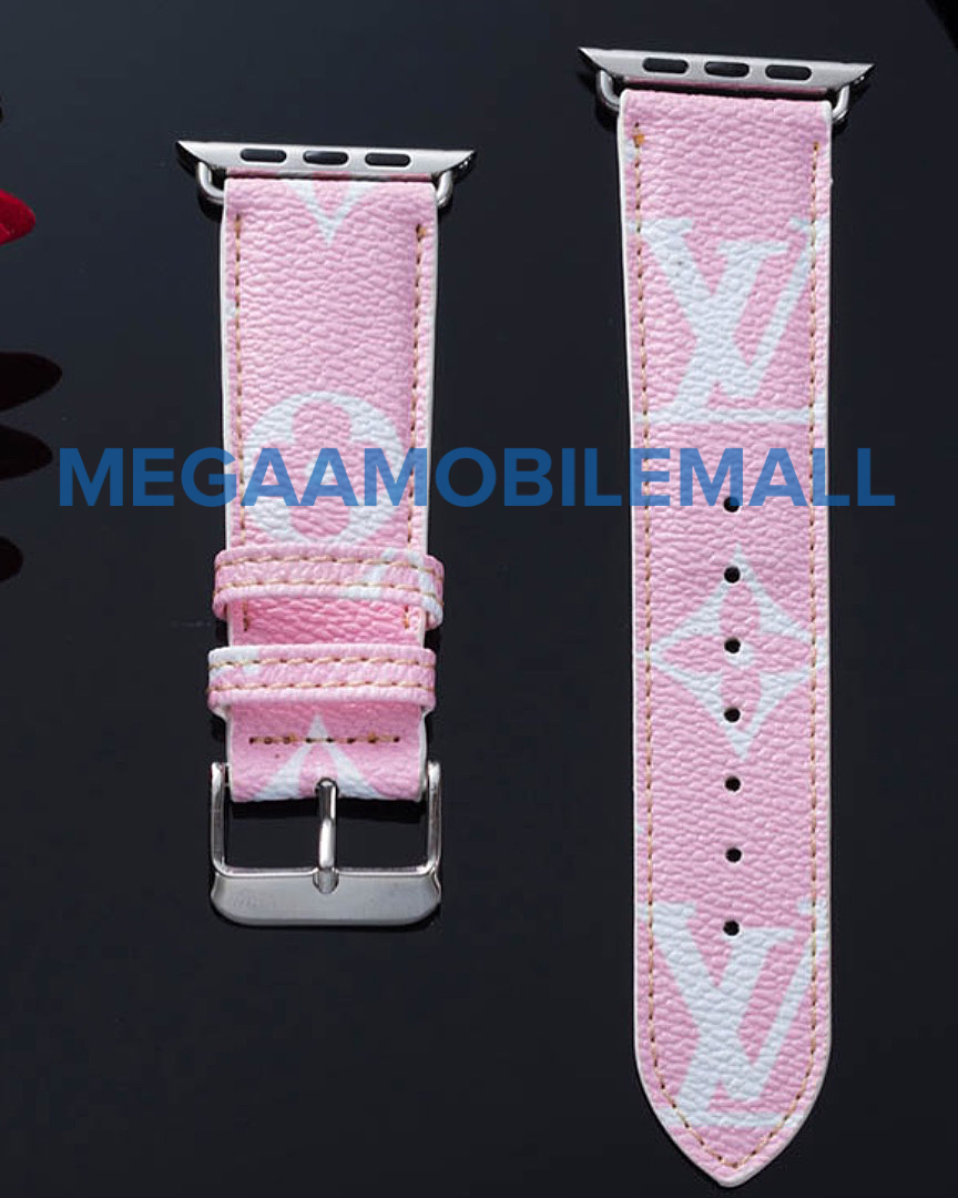 pink lv apple watch bands 