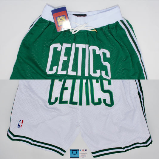 Pantalones cortos de baloncesto de la NBA de los Celtics