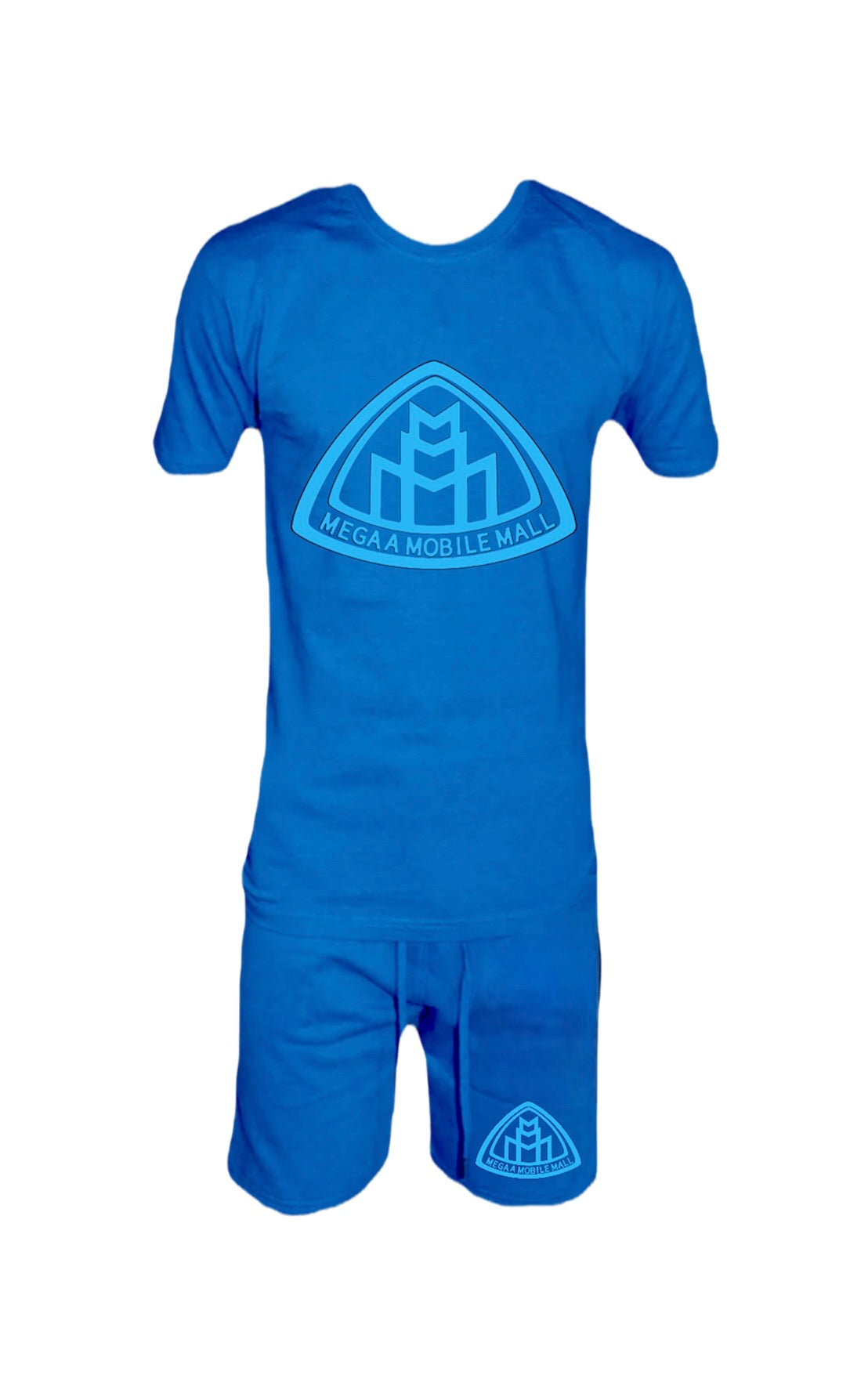 Blue Shirt/Short Logo Set