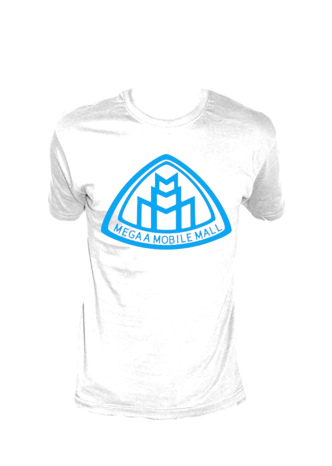 megaamobilemall Logo Shirt sky blue logo
