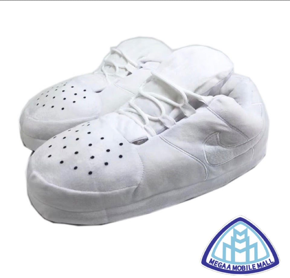 White Uptowns sneaker slippers