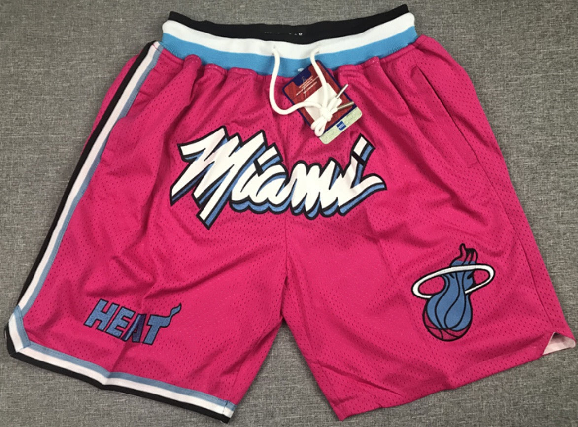 Pantalones cortos de baloncesto de la NBA de Miami