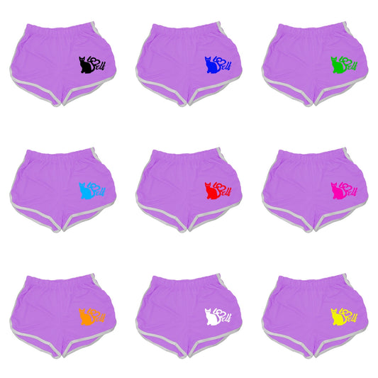 Pussy4$elf Lilac Track Shorts
