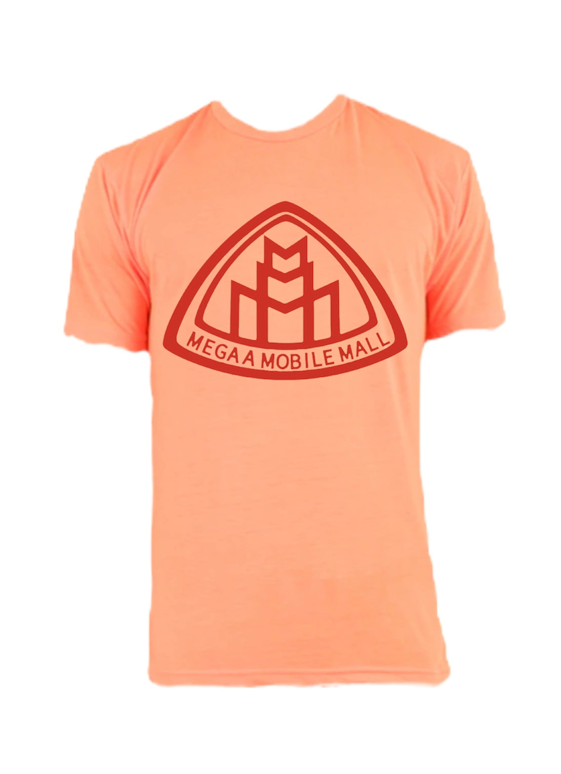 neon orange megaamobilemall short & shirt set in red