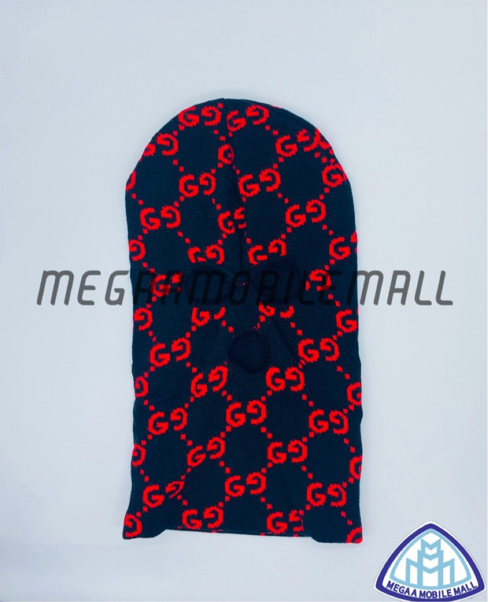 designer black/red gg ski mask megaamobilemall