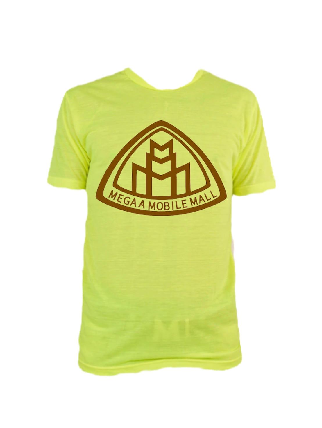 neon lime megaamobilemall short & shirt set in brown logo