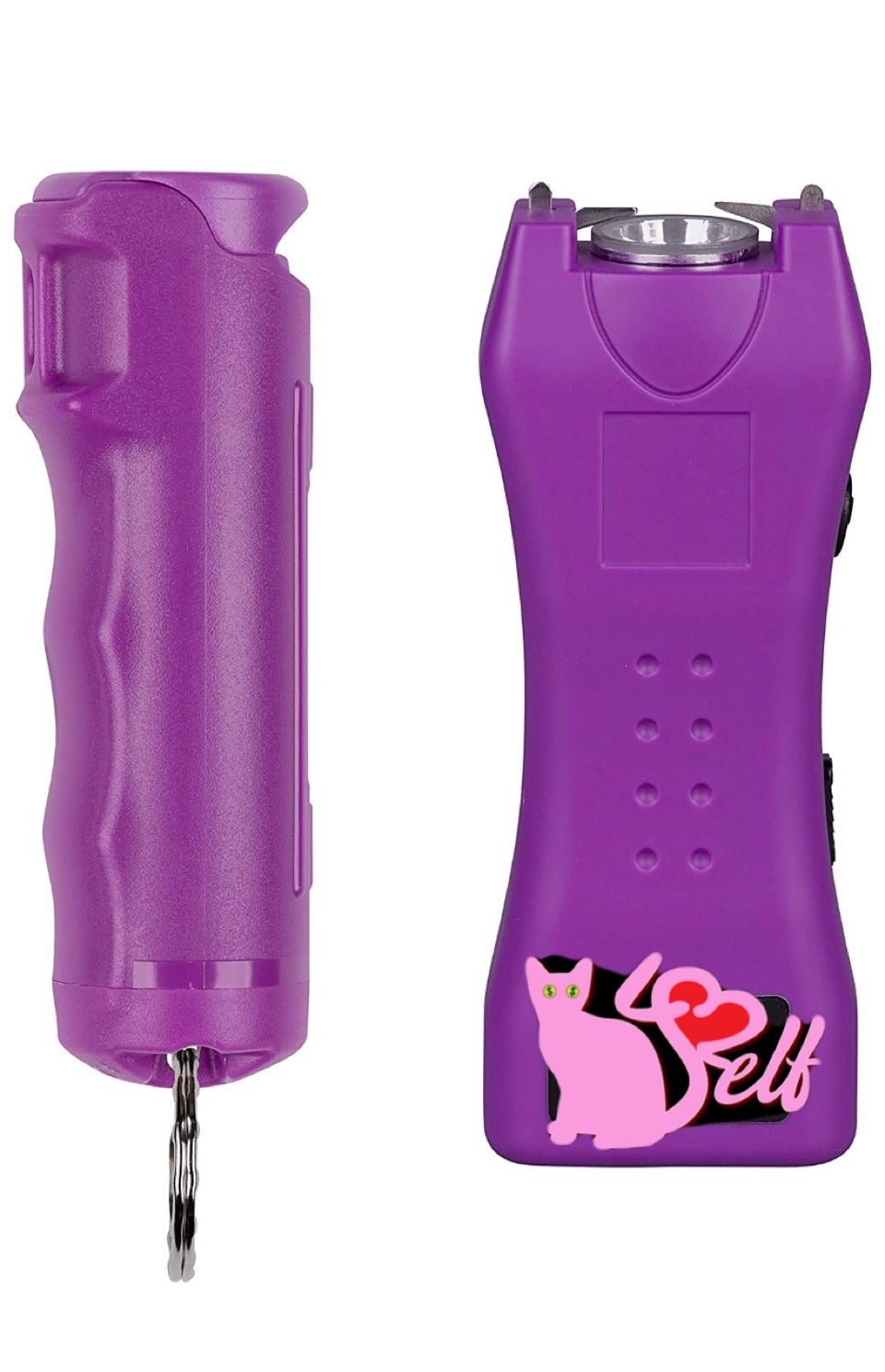 pussy for self pepper spray taser kit available purple