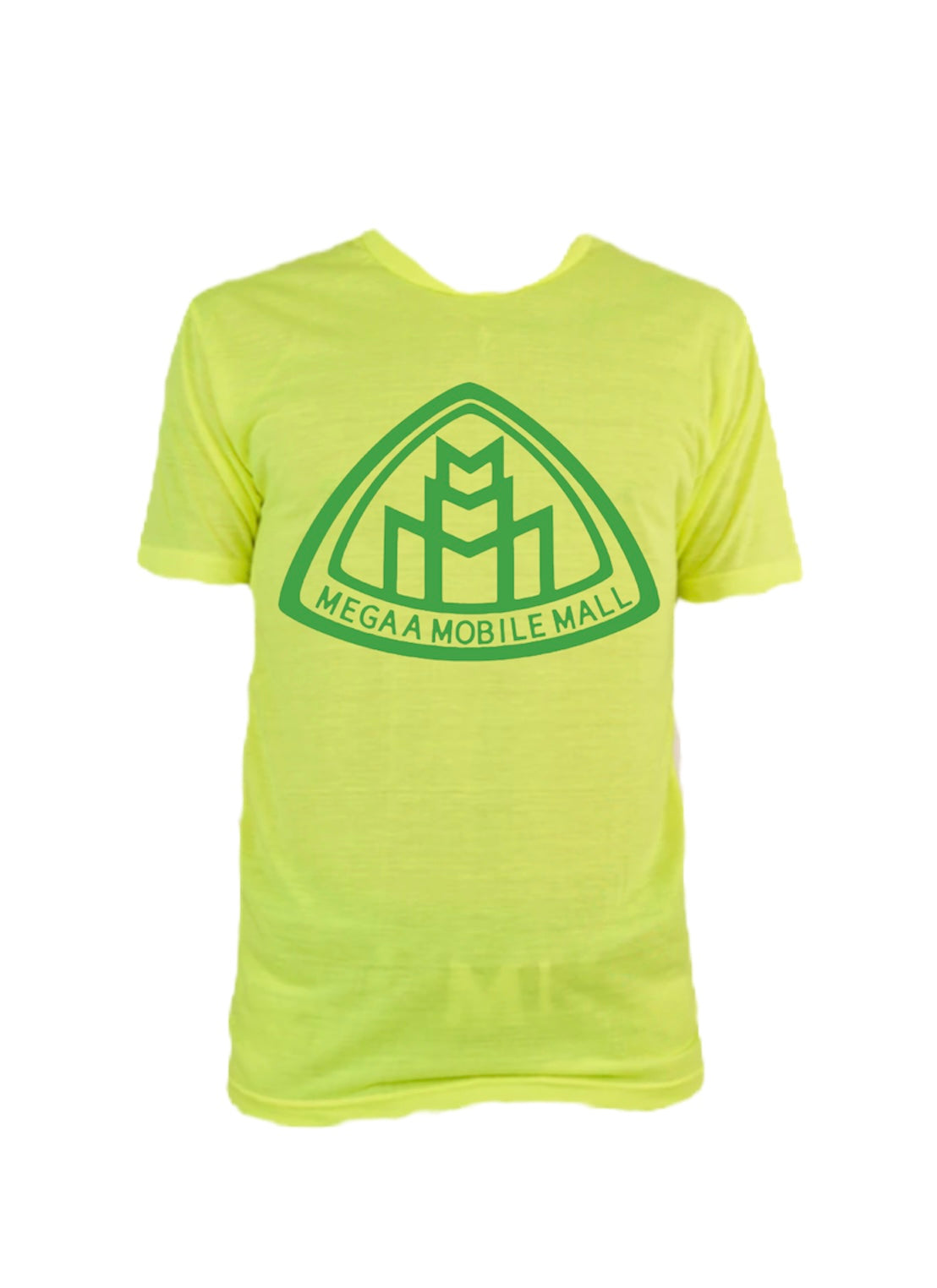 neon lime megaamobilemall short & shirt set in green logo