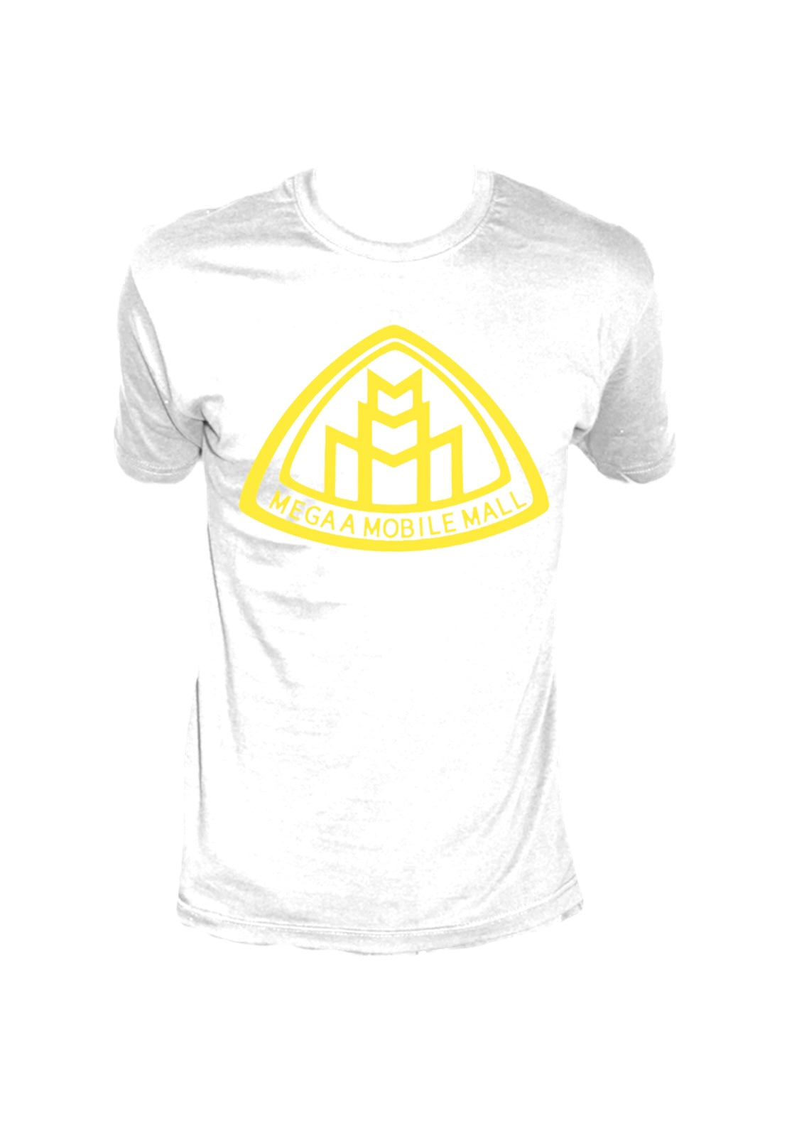 megaamobilemall Logo Shirt yellow logo