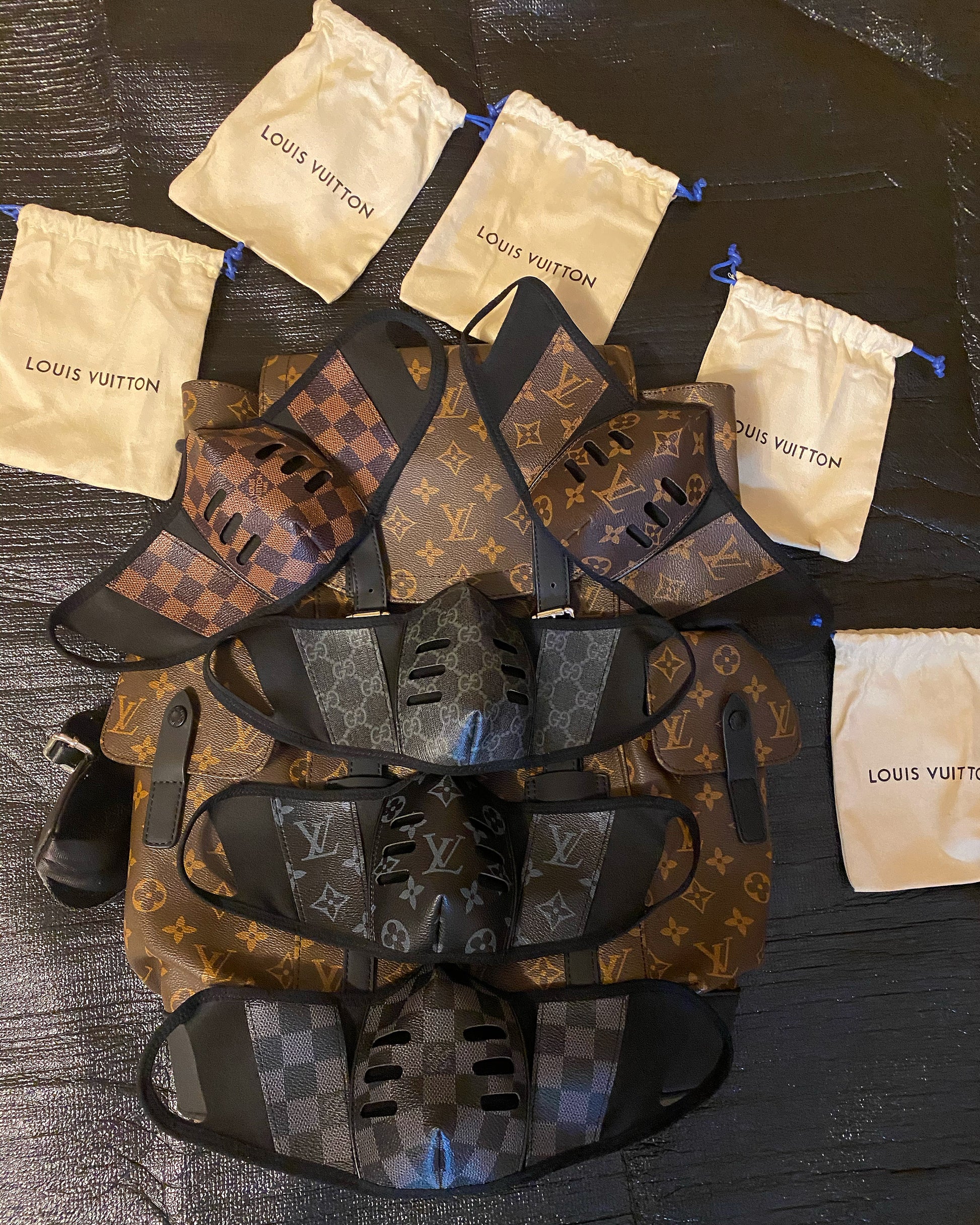 louis vuitton leather mask