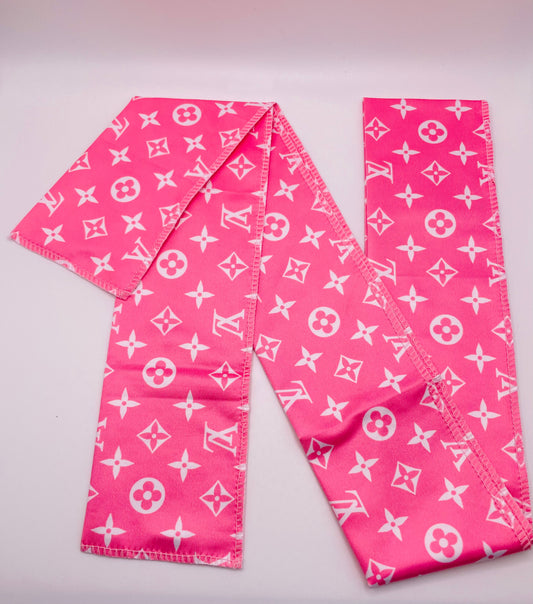 Pink Lv Hair Tie