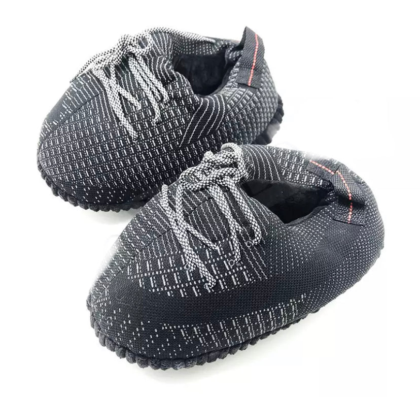 Black V2 350 Sneaker Slippers