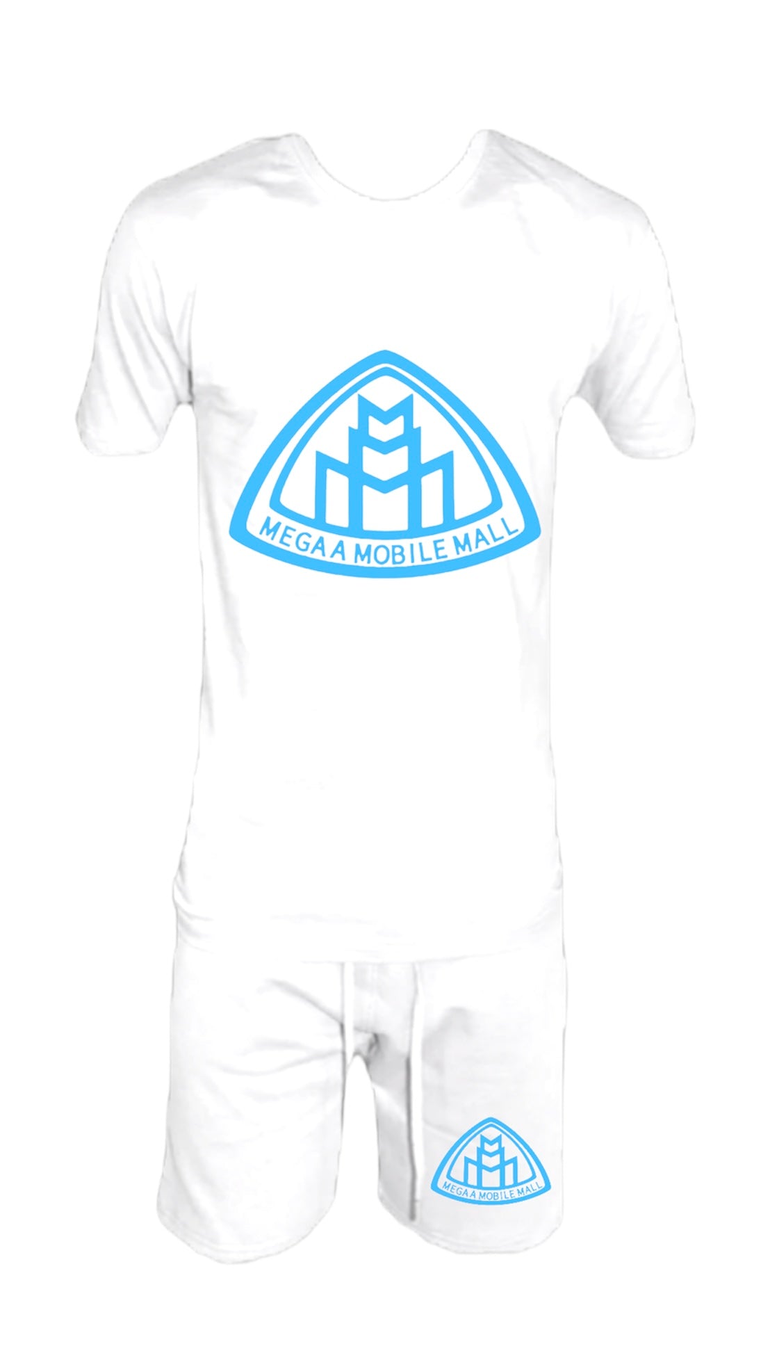 White Shirt/Short Logo Set