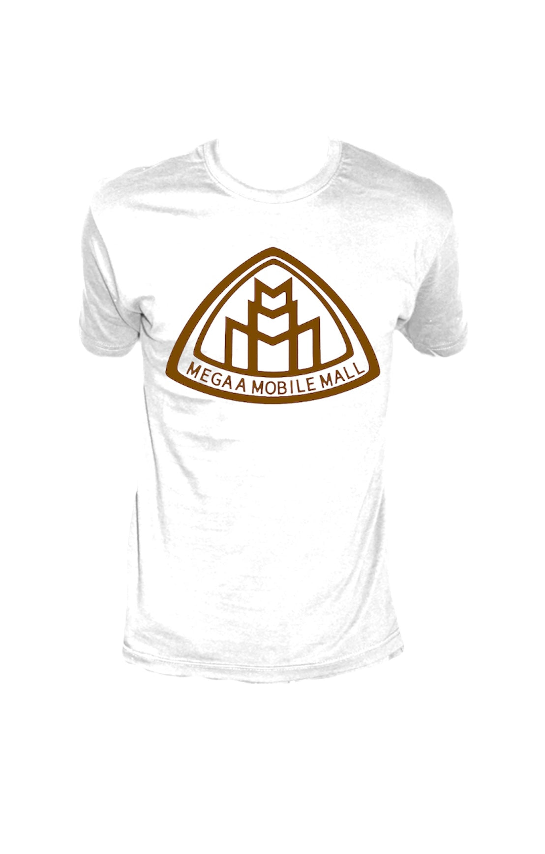 megaamobilemall Logo Shirt brown logo