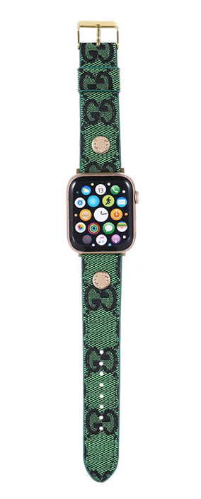 Watch Band GG Multicolor in green