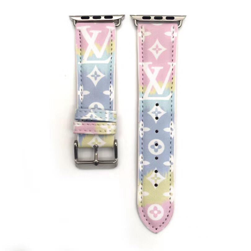 pink lv escale apple watch bands multi print