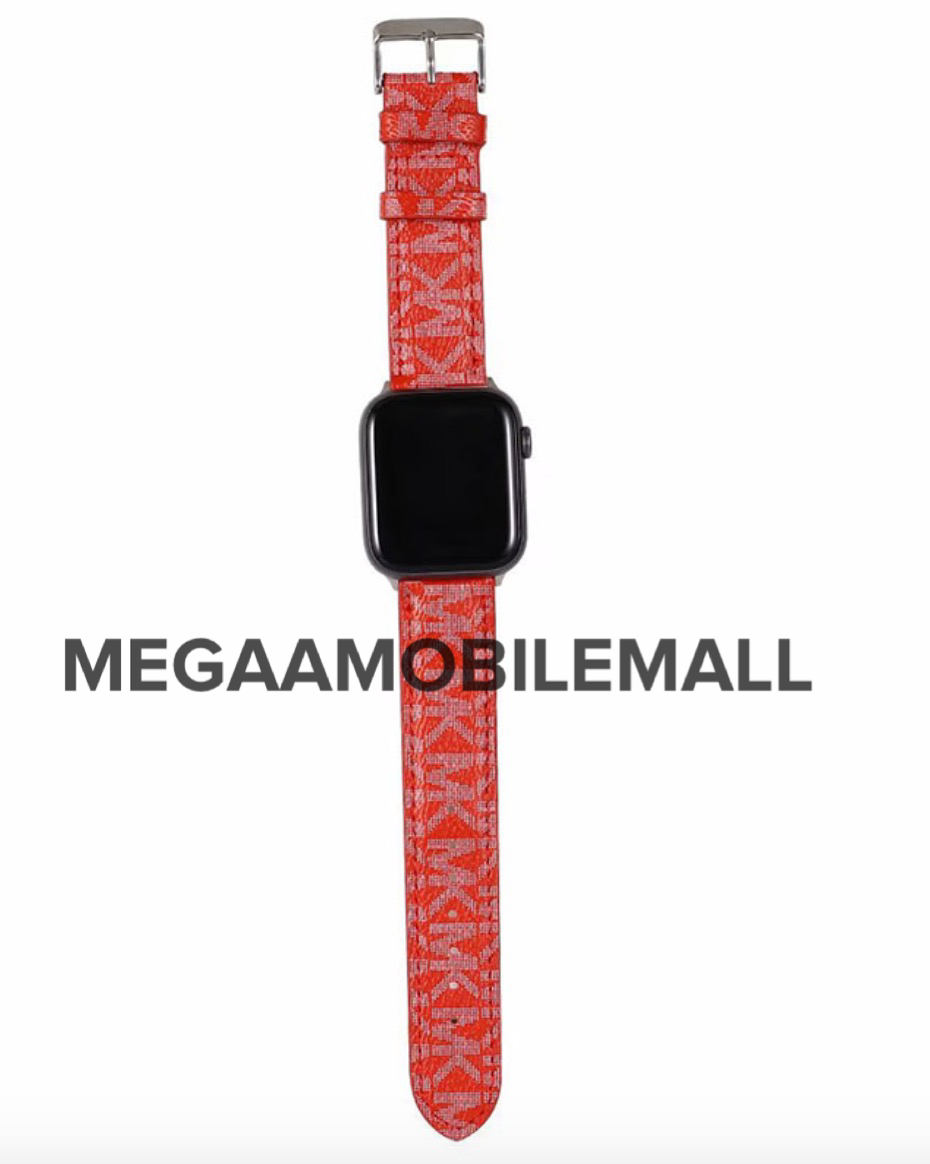 red mk apple watch bands