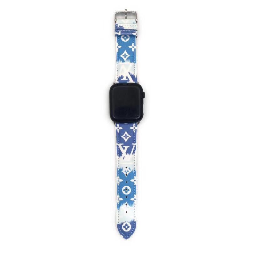 blue lv escale apple watch bands multi print