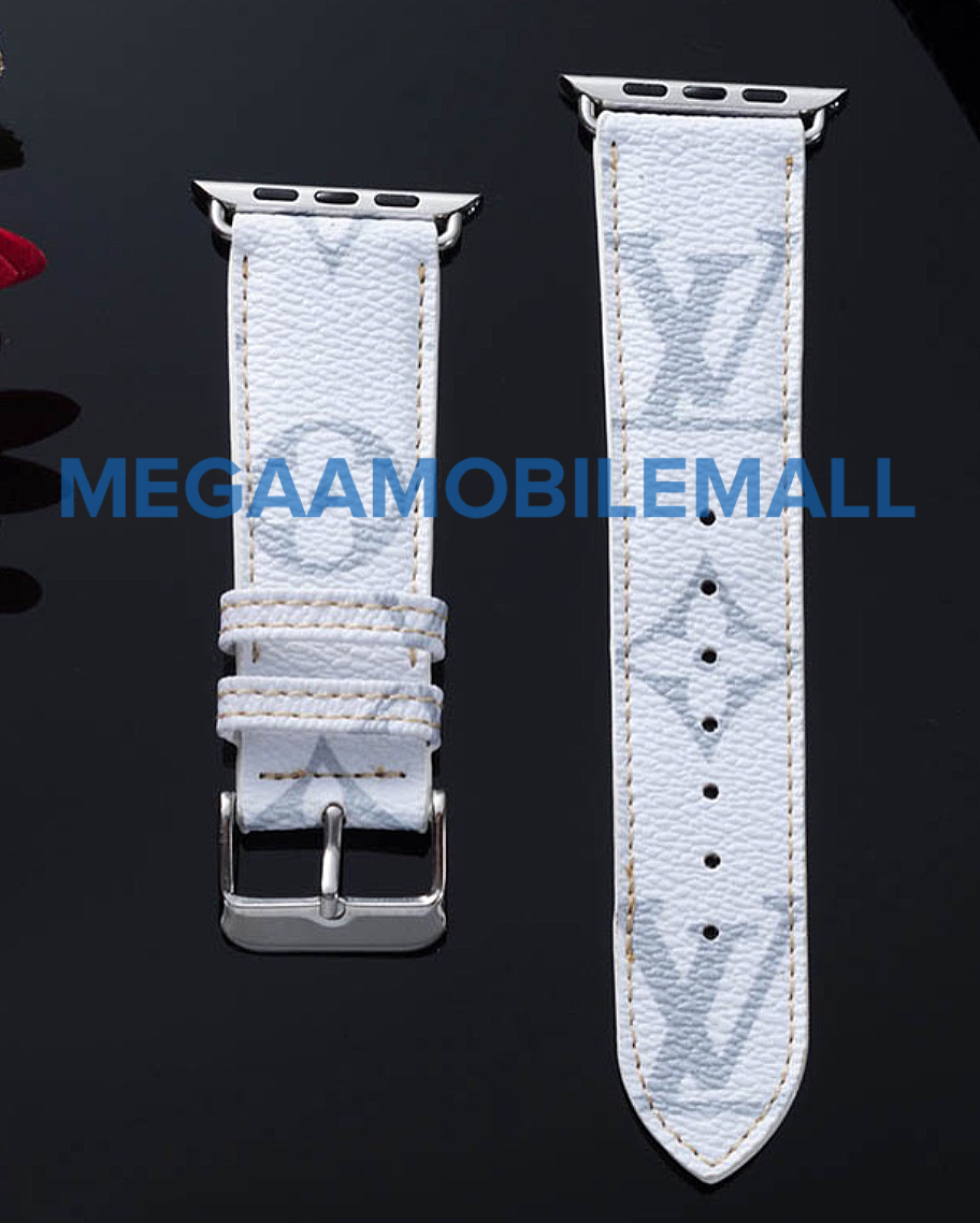 white lv apple watch bands 
