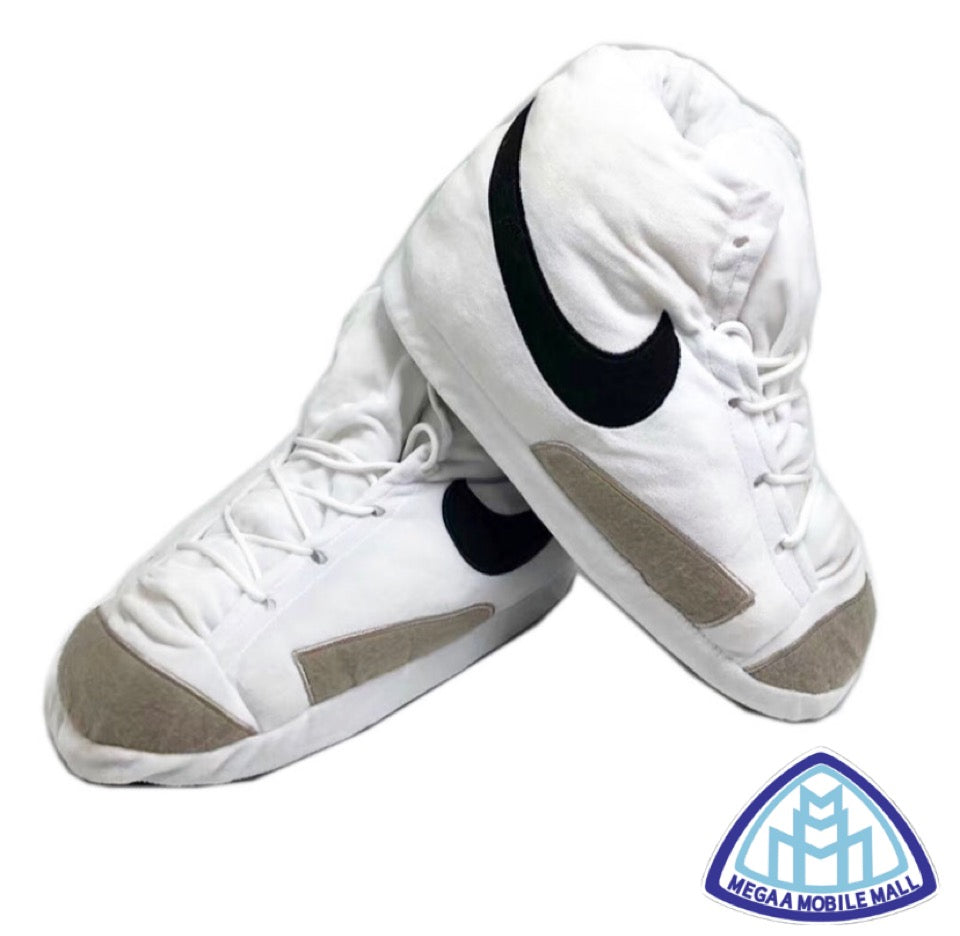 White/Black Blazers Sneaker Slippers