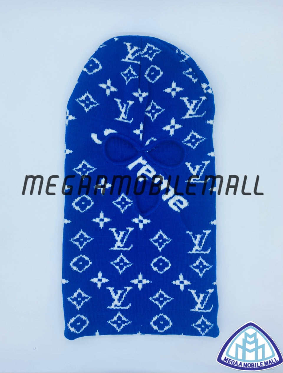 designer blue supreme lv ski mask megaamobilemall