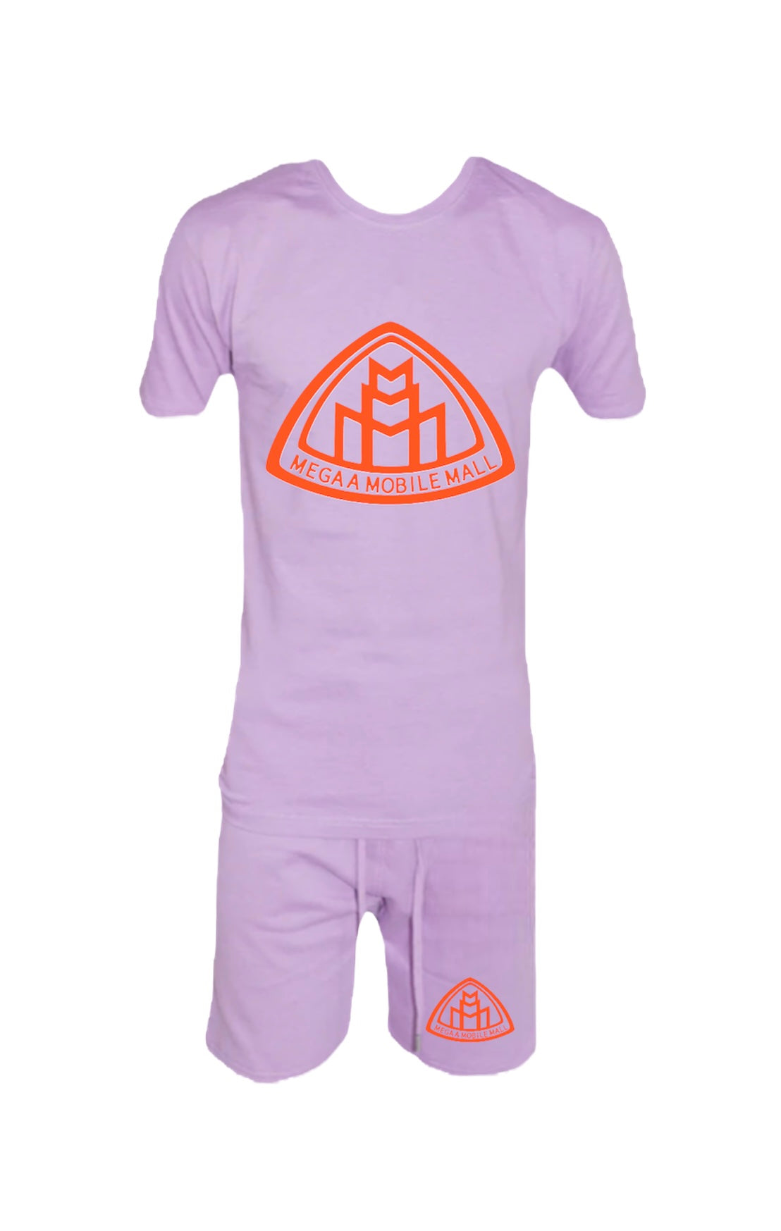 Lilac Shirt/Short Logo Set