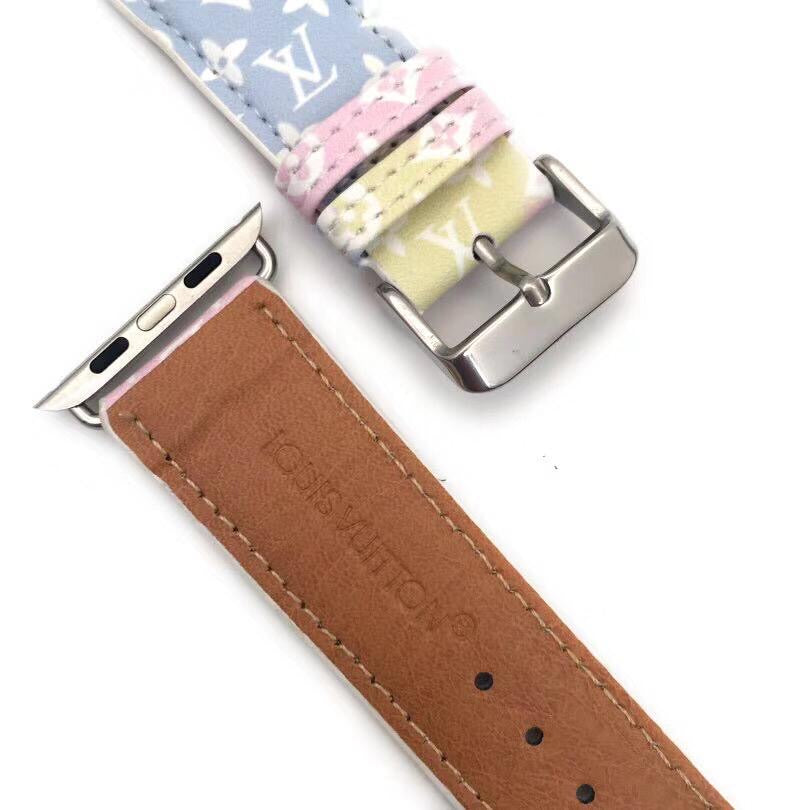 pink lv escale apple watch bands multi print