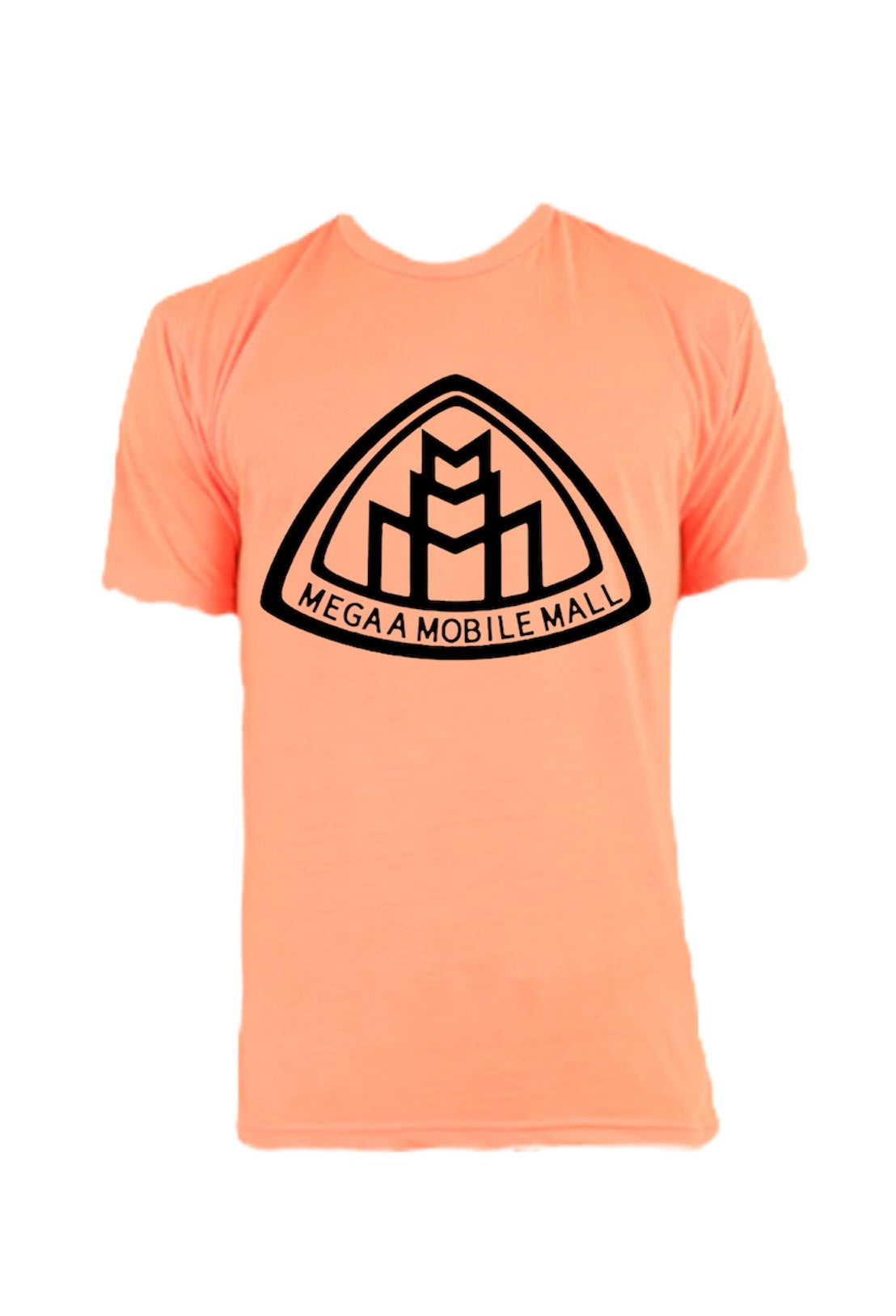 neon orange megaamobilemall short & shirt set in black