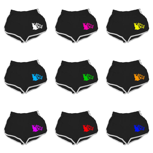 Pussy4$elf Black Track Shorts