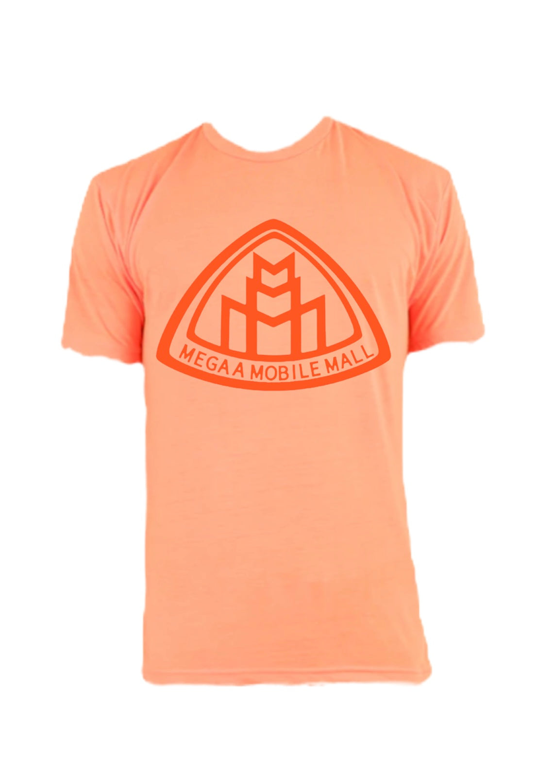 neon orange megaamobilemall short & shirt set in orange