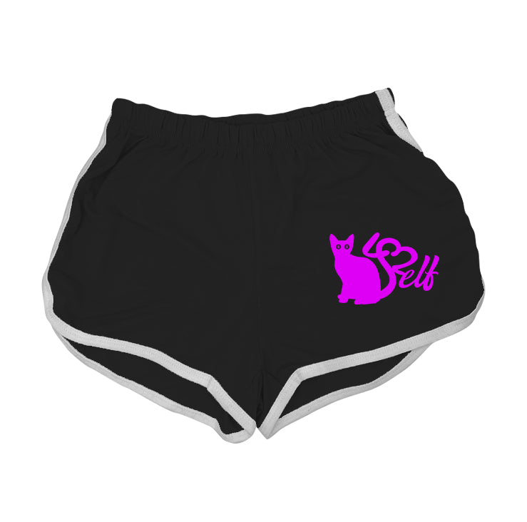 Pussy4$elf Black Track Shorts